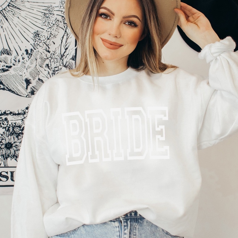 Etsy designer BRIDE sweatshirt